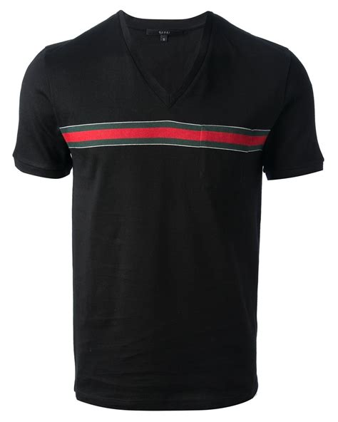 gucci v neck t shirts|gucci turtleneck men.